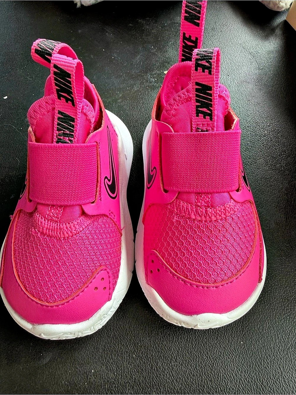 Nike Flex Runner 2 Girls US 2.5 Pink & White Sneakers